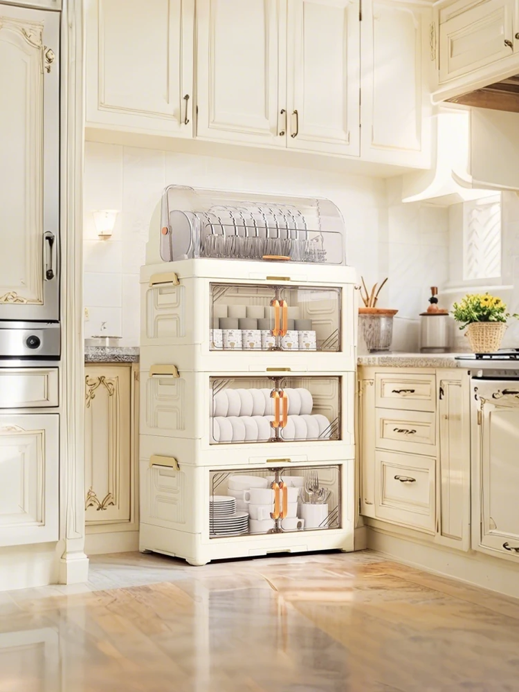 

Stylish Bowl and Dish Storage Cabinet for Home Use,Multifunctional Dish & Chopstick Organizer Box - Ideal for Condo Kitchens​