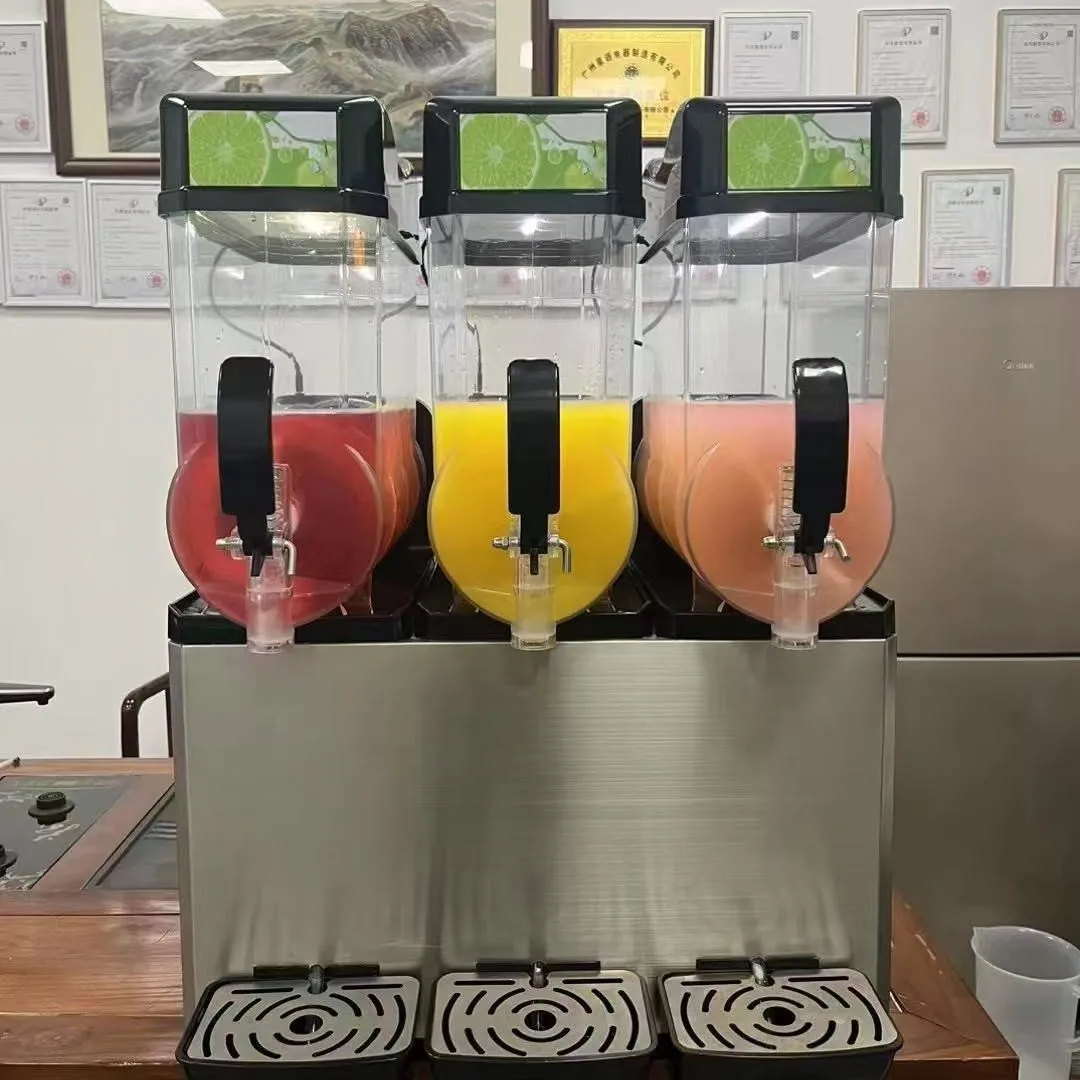 Commercial Snow Melting Machine Single Cylinder Double Cylinder Three Cylinder Automatic Cold Drink Snow Mud Machine