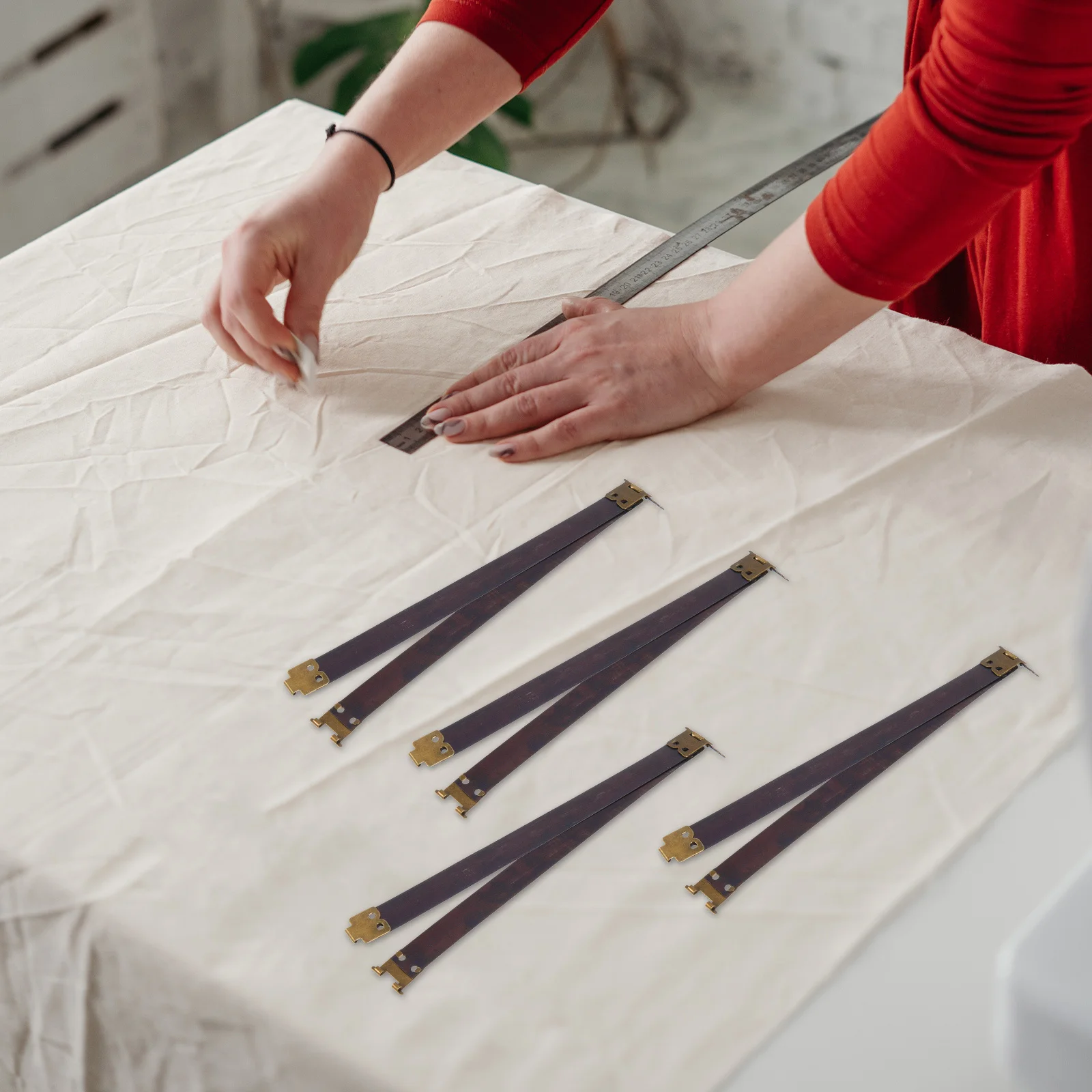 

10Pcs DIY Bag Internal Flex Frames Premium Handheld Bag Frame with Spring Clip Hook for Wallet Purse Hardware Fastening Closure