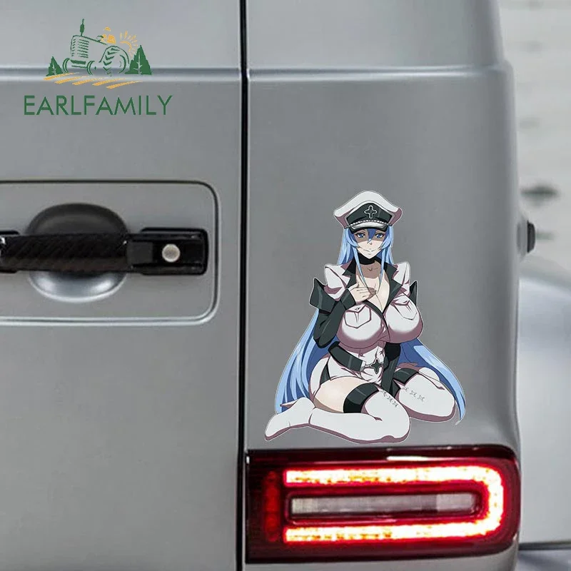 EARLFAMILY 13cm x 11.9cm for Creative Esdeath Blankets Funny Car Stickers Vinyl RV Sexy Decal Auto Anime Laptop Car Accessories - Image 4