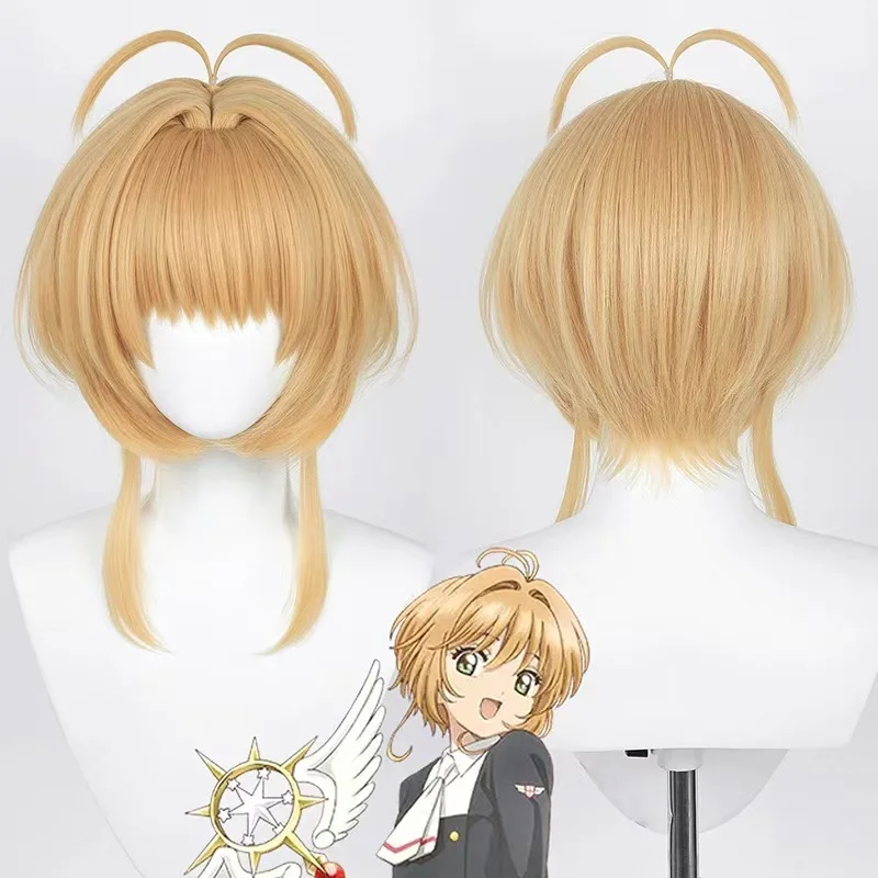 

Lingqi Cardcaptor Sakura Kinomoto Sakura Tomoyo Метательный парик Sakura COS