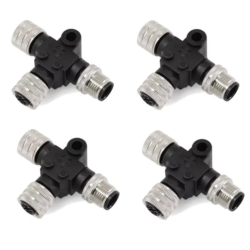 

ABGH-NMEA 2000 3 Port Multiport T Connector Starter Kit 4PCS 0- 190Ohm NMEA2000 Connector Adapters Dual Channel NMEA2000 Convert
