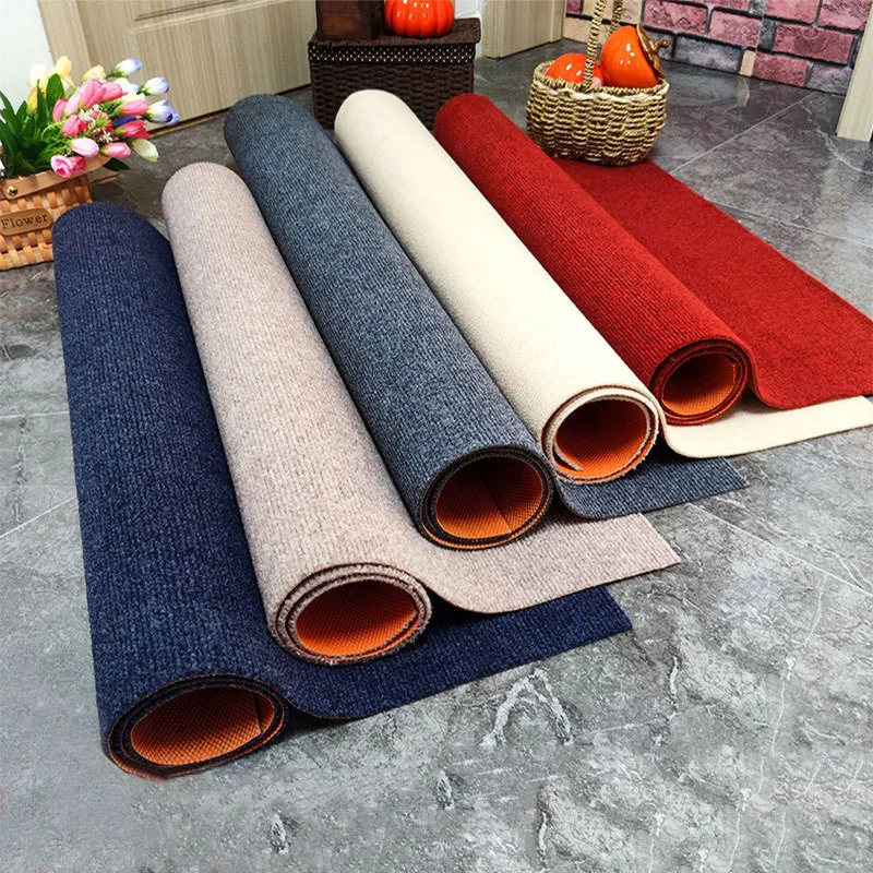 Indoor Outdoor Door Mat Rubber Anti Slip Waterproof Kitchen Floor Mats Hallway Area Rugs Hotel Mall Door Carpet Entrance Doormat