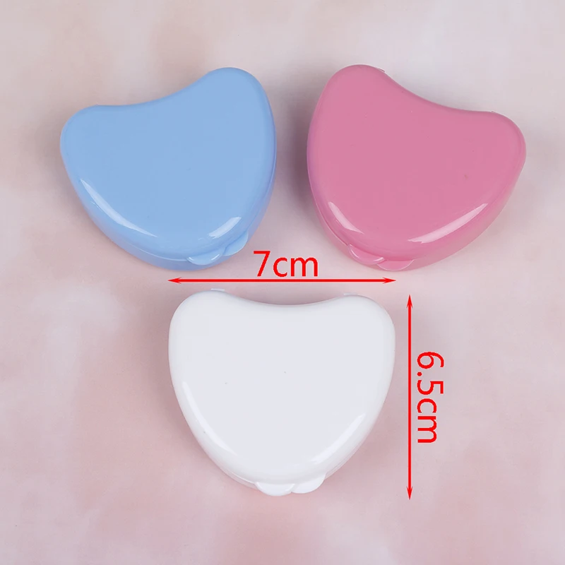 1PCS Plastic Tray Box Dental Orthodontic Retainer Box Case Plastic Teeth Container Denture Box False Teeth Protective Case