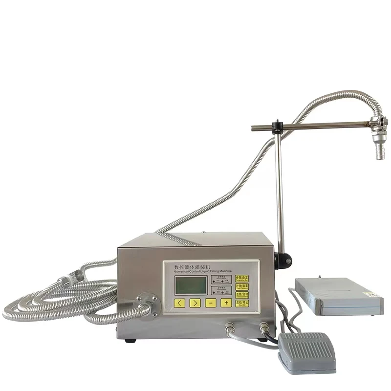 Semi Automatic Numerical Control Liquid Filing Machine Single Nozzle Oil Liquid Bottle Weighing Filling Machine