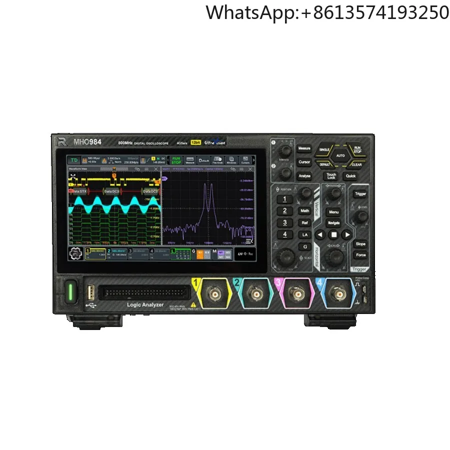 

RIGOL MHO984 Digital Oscilloscope with 800MHz bandwidth, cost-effective 7-inch 1024*600 touch screen#xhd