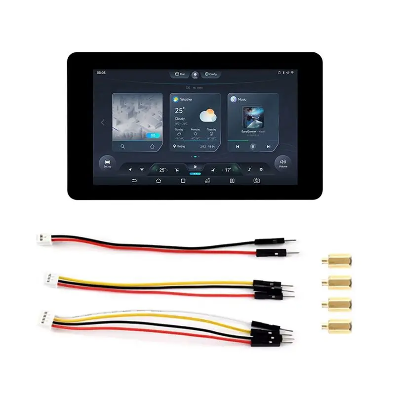 ABGN ESP32 S3 Touch LCD 7 Inch Capacitive Display Screen 800X 480 Development Board Xtensa LX7 Wifi BT5 CAN RS485 Sensor