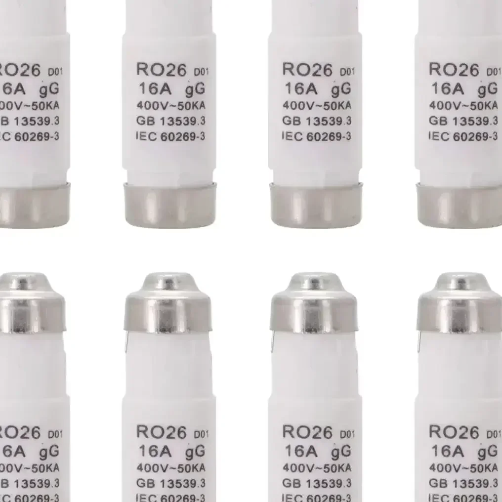 

10-pack R026 RO26 D01 400V-50KA Screw-type Fuse For GG Diazed Fuse Inserts, 16A Fast-blow Ceramic Fuse Tool Accessories Tools