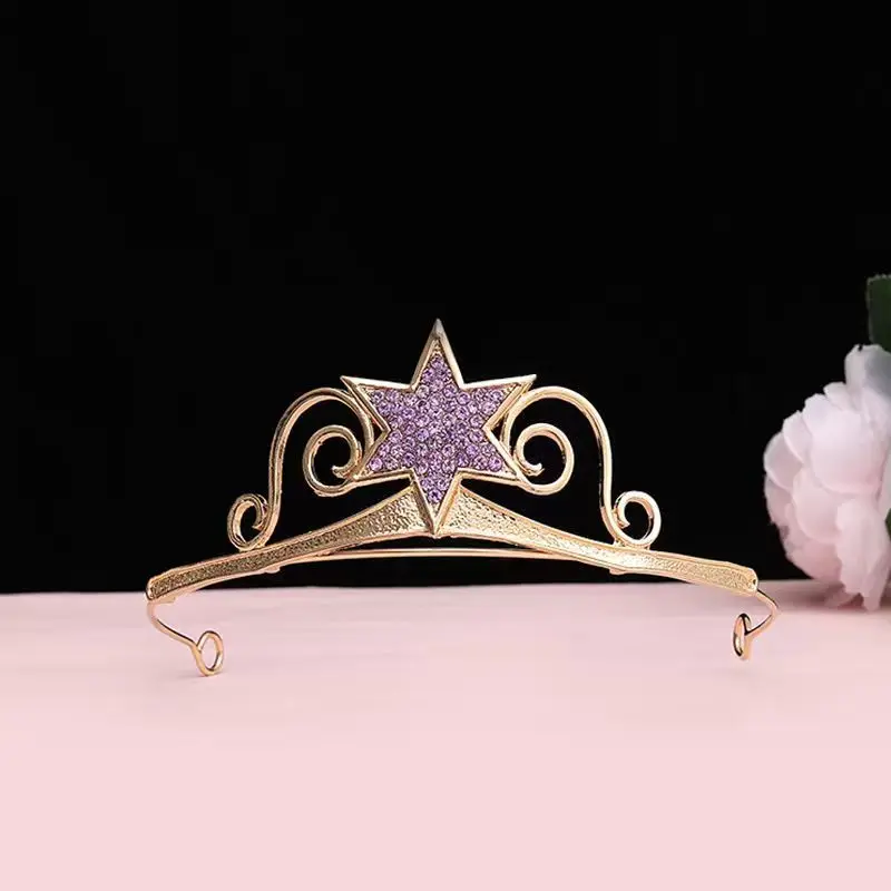 Princess Crown Five-pointed Star Birthday Tiara Headwear view 2