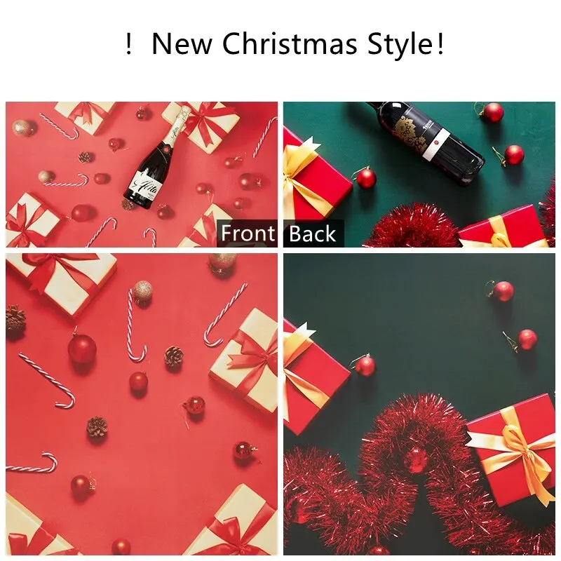 57*87CM Buy 2 Free 2 Halloween Decoration Christmas Gift Packaging Waterproof PVC Backdrop Paper For Halloween Christmas Party