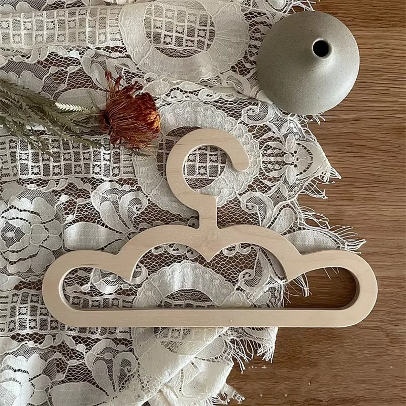 6-12PCS Nordic Wooden Cloud Wall Hanging Coat Rack Minimalist Style Wall Mounted Hook Rack, INS Inspired Wood Hanger for Nursery