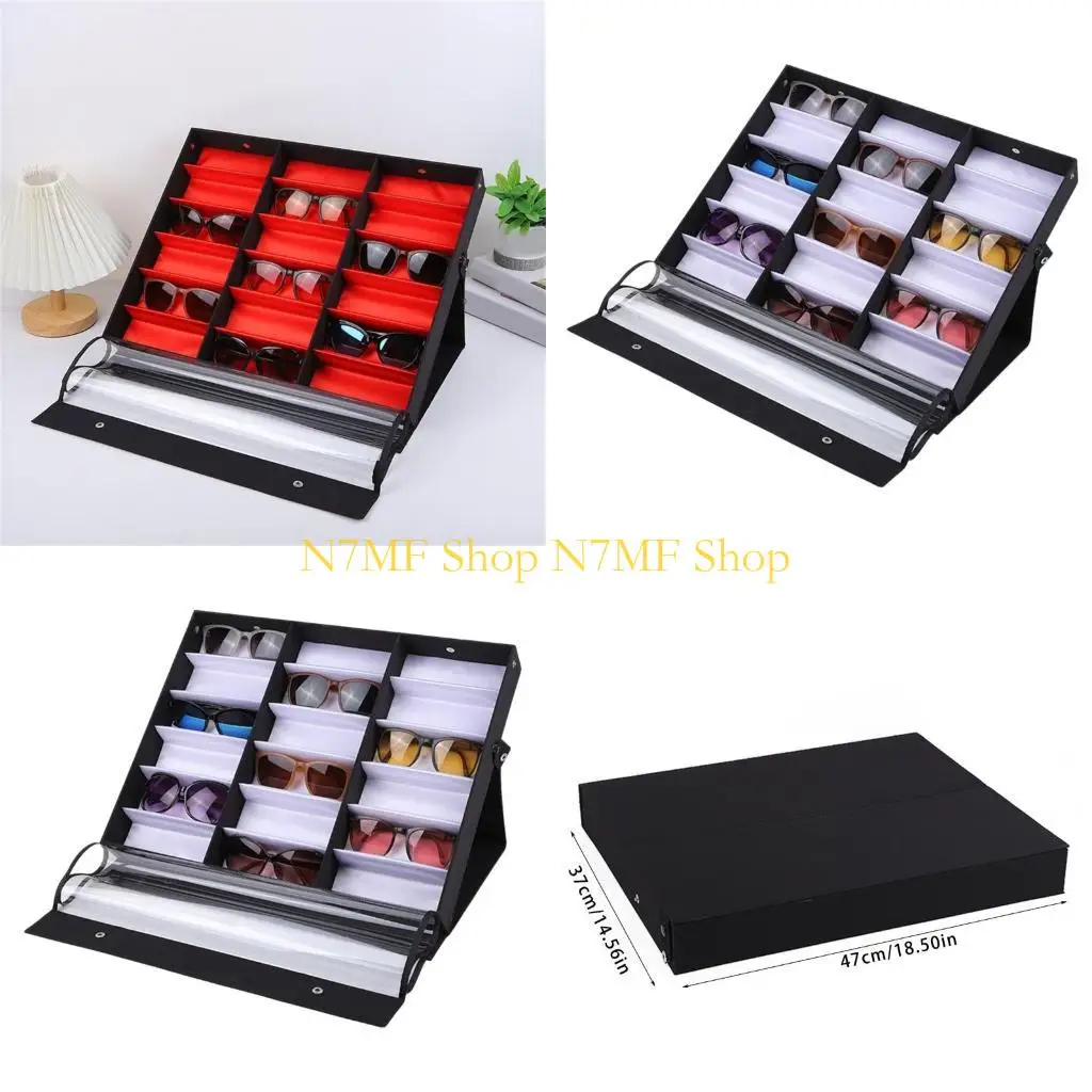 N7MF Multipurpose Sunglass Holder Protective Sunglasses Organizers Sunglass Stand Sunglasses Display Case for Any Occasion
