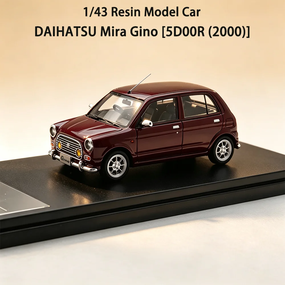 Hi-Story Brand 1/43 Model Car Daihatsu Mira Gino 5-Door 2000 Realistic Resin Static Replica Collectible Ornament Gift