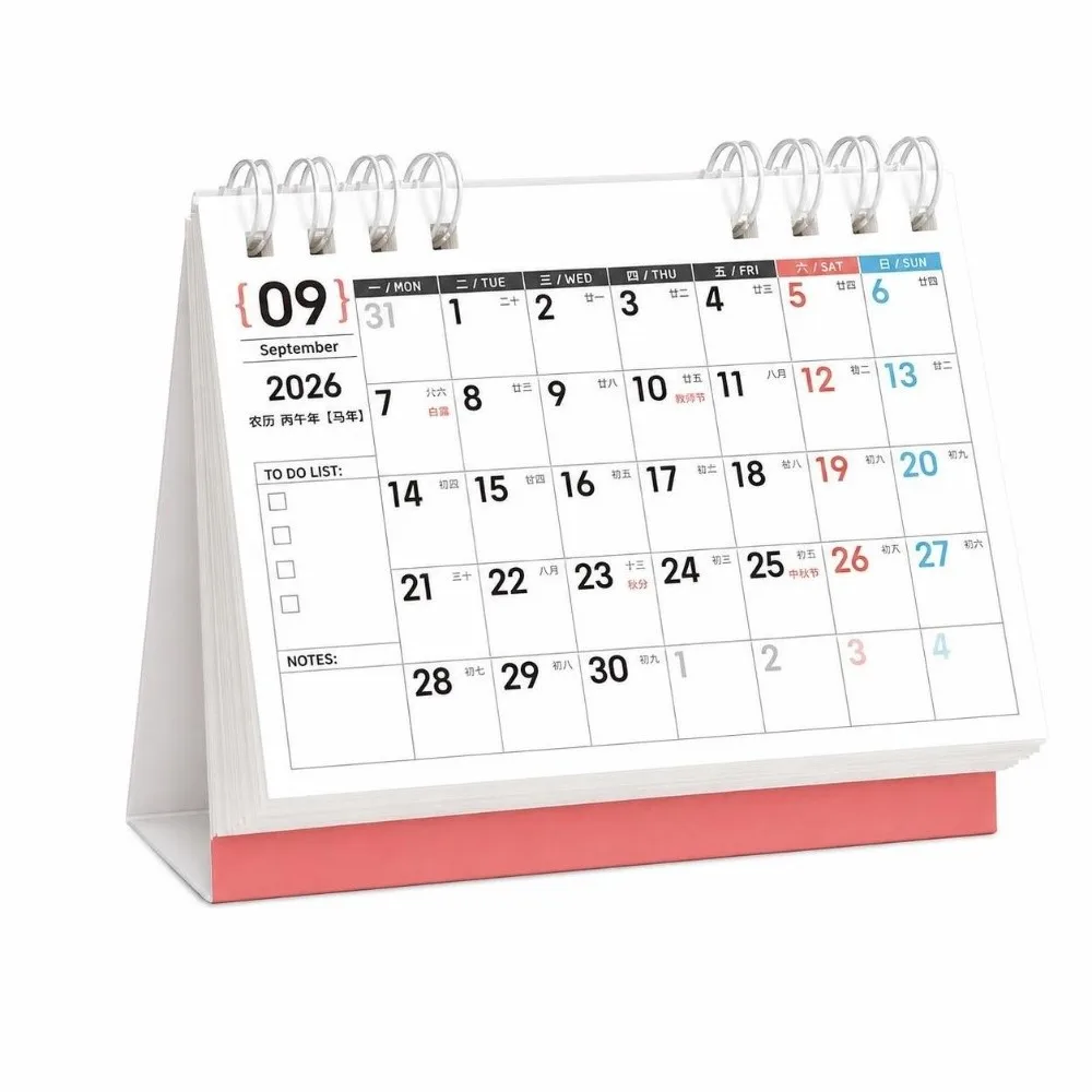 Gifts 2027 Desk Calendar Spiral Bound Monthly Layout Monthly Calendar Writable Pages Coil Calendar Home Office