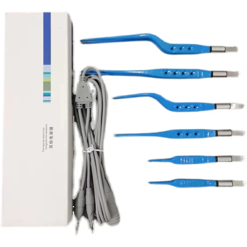 Pinzas de coagulación bipolares, tipo de inserción de alambre electrocoagulador, pinzas de electrocoagulación de alta temperatura y alta presión