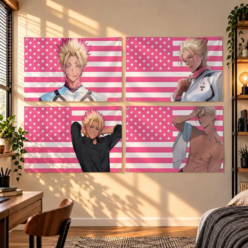 Intense Soccer Anime Character Ryusei Shidou Flags Indoor Outdoor Wall Hanging Flag Decor Banner Wall Decor