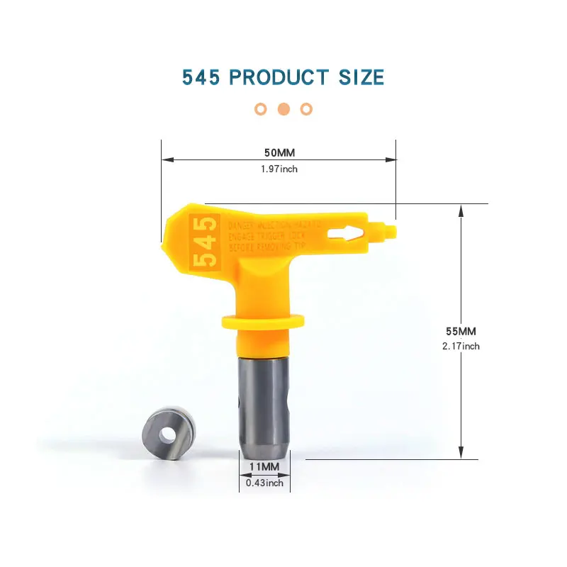 1 Pc Durable 2/3/4/5/6 Series Airless Spray Gun Tip Nozzle For Wagner Paint Sprayer Tool 515 213 545 555