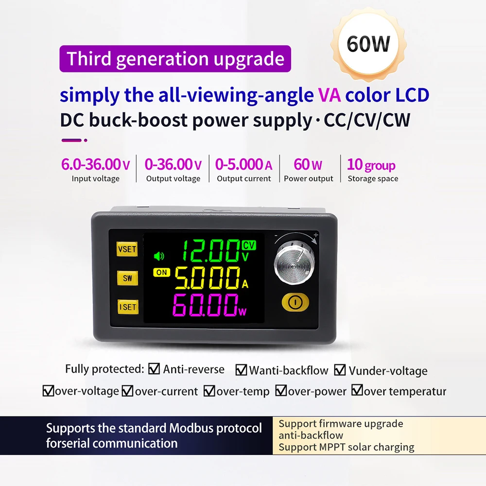 DC6-36V wyjściowy 0-36V 60W regulowany Regulator napięcia DC CNC CV CC zasilacz moduł obniżający płyty