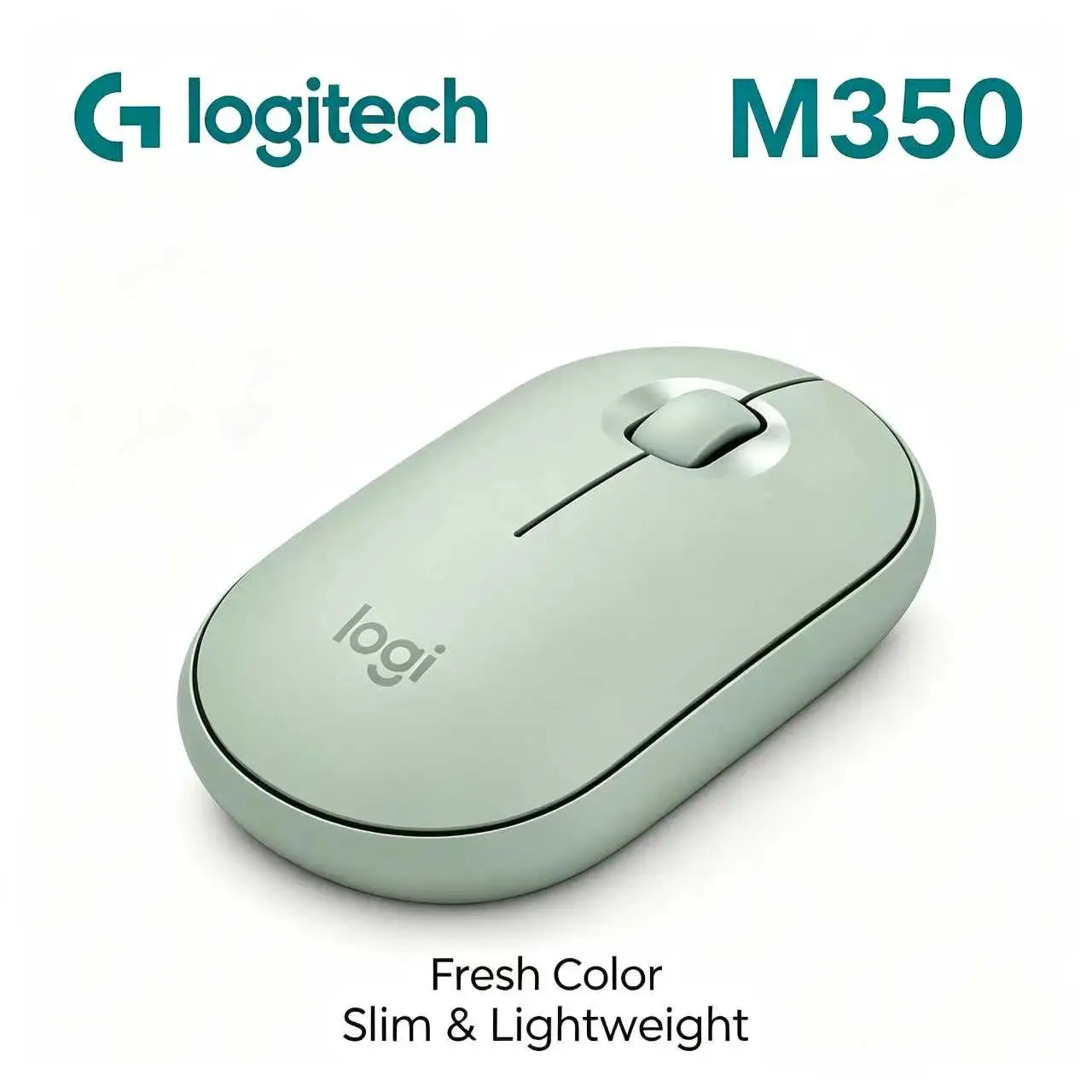 Logitech M350 Pebble Wireless Mouse Pebble Shape Quiet Click Colorful Office Mouse For Laptop Desktop