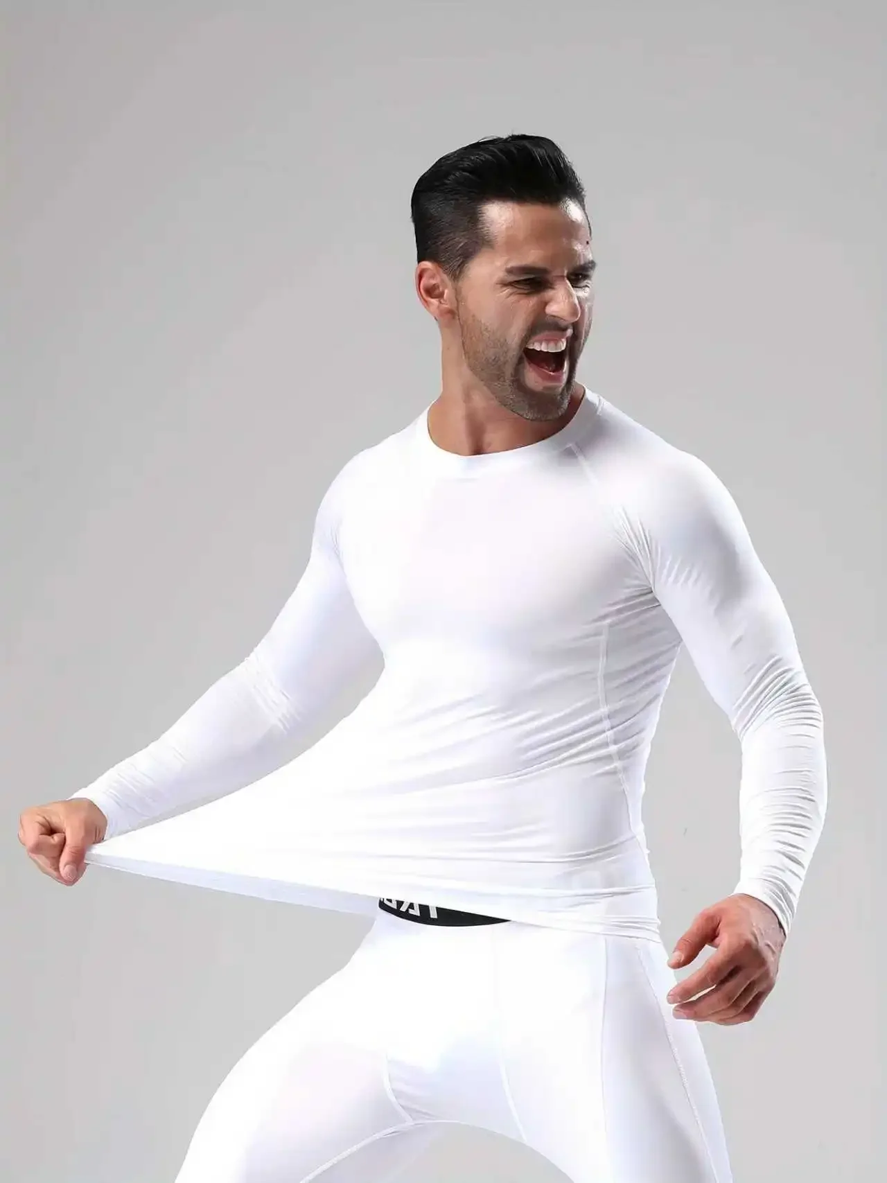 قميص رياضي جديد بأكمام طويلة لعام 2025، طباعة خيال علمي، قماش ناعم، مريح وقريب، مرن ومناسب #1