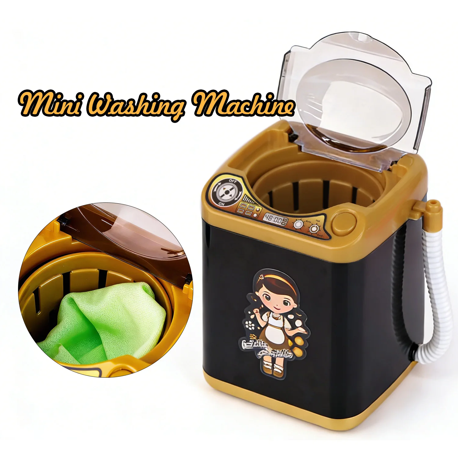 

Mini Electric Lash Washing Machine Toy Automatic Makeup Brush Cleaner Play Home Toys Coffee Mixer Makeup Brush Cleaner Machine