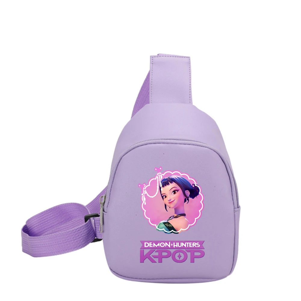 KPop شيطان الصيادين حقيبة كتف الموضة أنيمي الكرتون حقيبة كروسبودي Kawaii المحمولة المدمجة تخزين أكياس هدايا عيد الميلاد