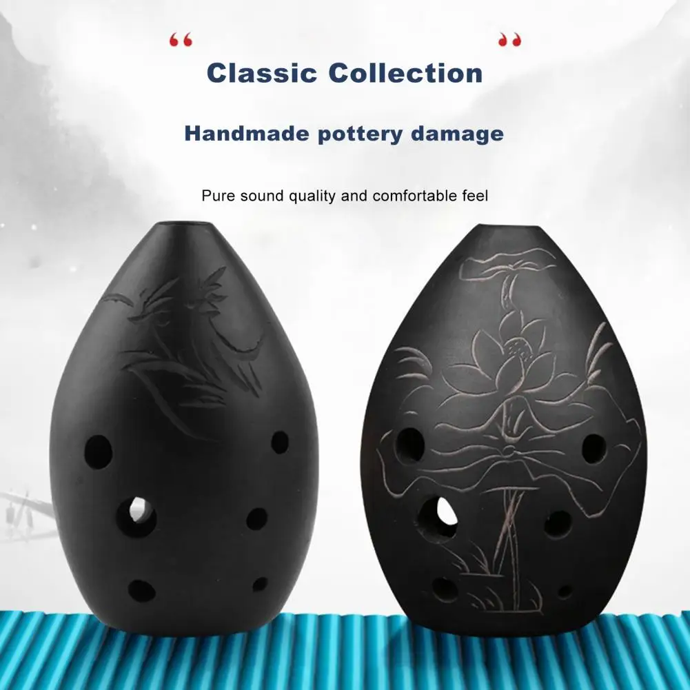 Xun 8 Holes C Tone Clay Instrument Gift Chinese Flute Ocarina Music Equipment C Tone Vantage Music Teaching Xun for Beginner