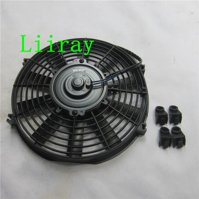 Universal 10 inch 12V 80W SUCTION Car Air Conditioning Electronic Radiator Cooling Fan Blade Electric Cool  fan