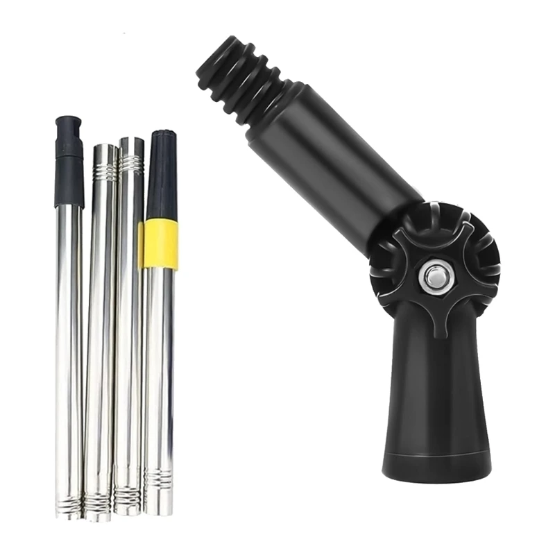 

Multipurpose Extendable Scrubbers Poles 180 Rotating Sponge Head Nonslip Grip For Ceiling Light Bulb Changing And Hard To JOMD