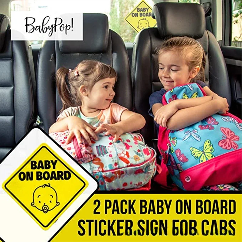 2 Pack Baby On Board Sticker Sign,5