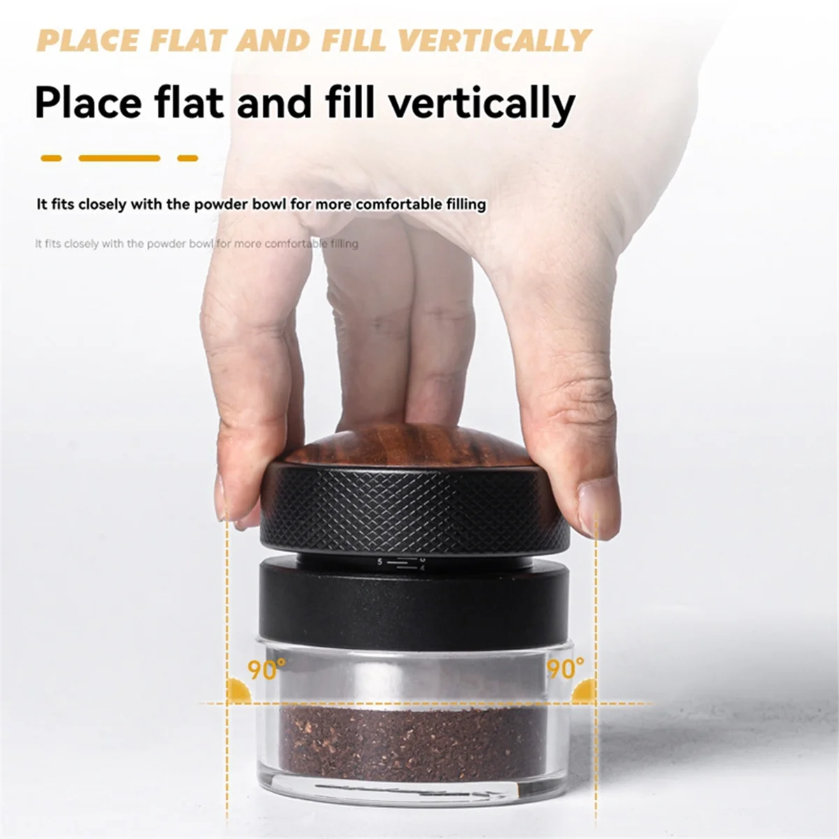 

Y31A Темпер для кофе из нержавеющей стали, регулируемая глубина, калиброванный распределитель кофе, саморегулирующийся трамбовка по высоте 51 мм