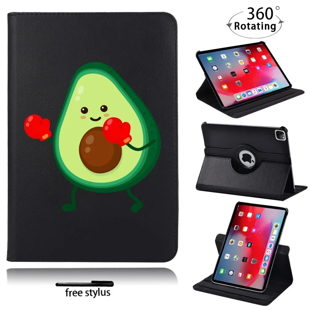 

Tablet Case Leather for Apple IPad Air 4/Air 3/Air 1/Air 2 360 Rotating Scratch-Resistant Cover Case + Free Stylus