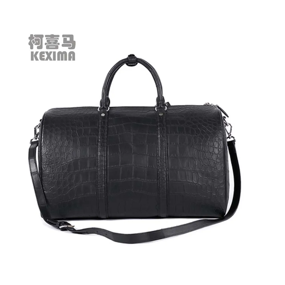 Hulangzhishi nuova borsa a tracolla in vera pelle di coccodrillo business leisure On a business trip Trave men handbag bagagli