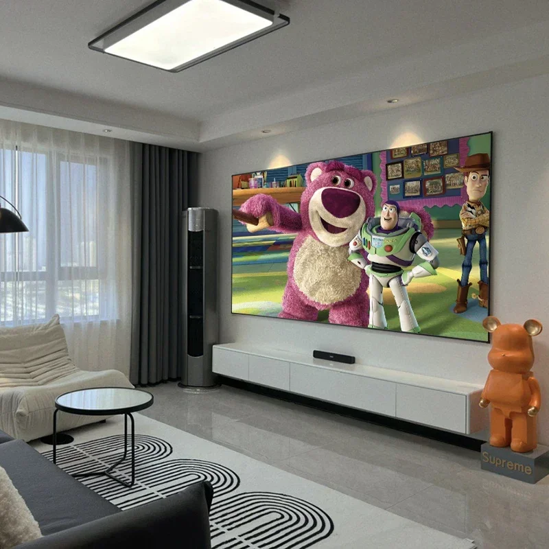 2025 ALR ブラックダイヤモンド固定フレームプロジェクションスクリーン 1CM超狭額縁アンビエントライトリジェクティング 4K 8K 3D HD ノーマルプロジェクター