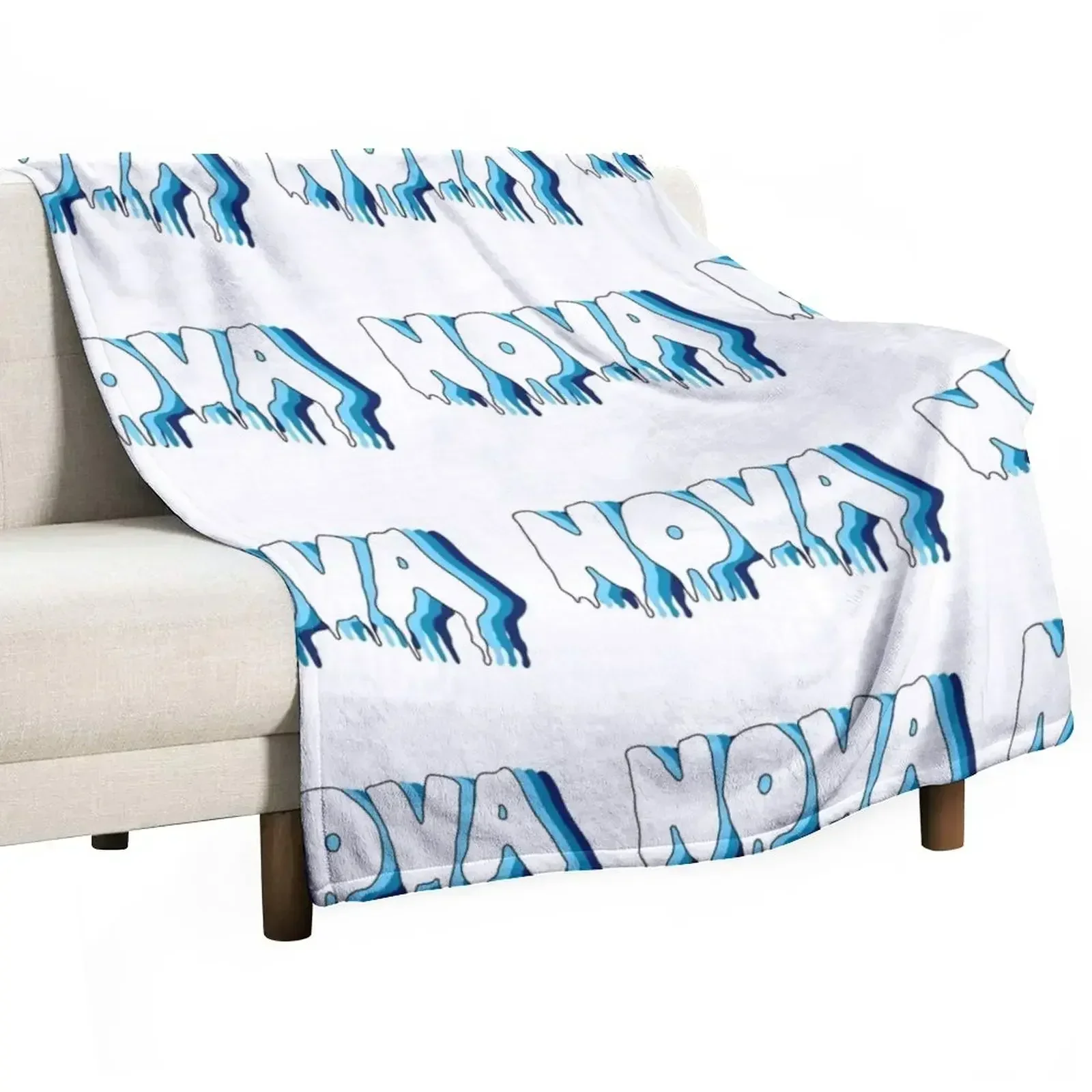 Nova Drip Throw Blanket Heavy Flannel Fabric Cute anime Luxury Brand Loose Blankets