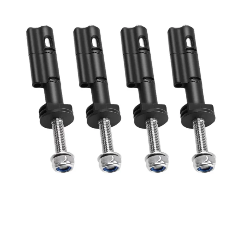 4PCS Offroad Recovery Traction Board Set Pin Mount Anti-Theft Rescue Track Bracket Brand New Vehicle Emergency Rescue Tool