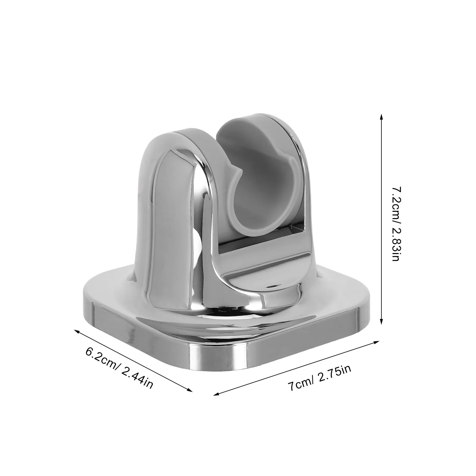 Adhesive Adjustable Shower Head Holder Handheld Wall Mount Bracket for Tile Glass Stick on Shower Rod Holder Bathroom