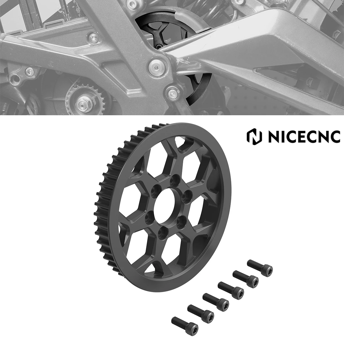 

NICECNC For 2026 Surron Light Bee X Secondary Pulley Secondary Drive Belt Pulley For Sur-Ron Light Bee X S L1E Segway X160 X260
