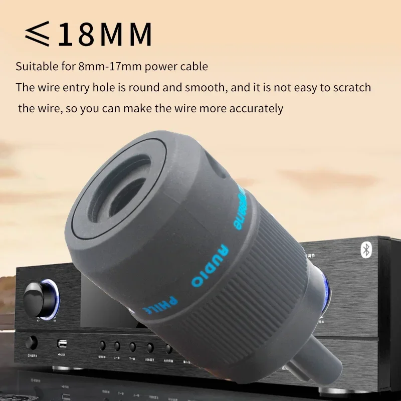 Adaptor Audio HiFi C7 betina steker IEC Rhodium & konektor kabel daya AC DIY tembaga berlapis emas