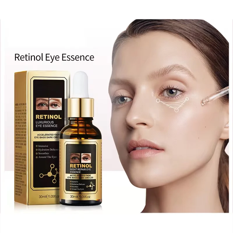 

Retinol Polypeptide Eye Serum Whitening Dark Circles Removal Fade Eye Bags Anti Wrinkle Serum Brightening Moisturizing Eye 30ml