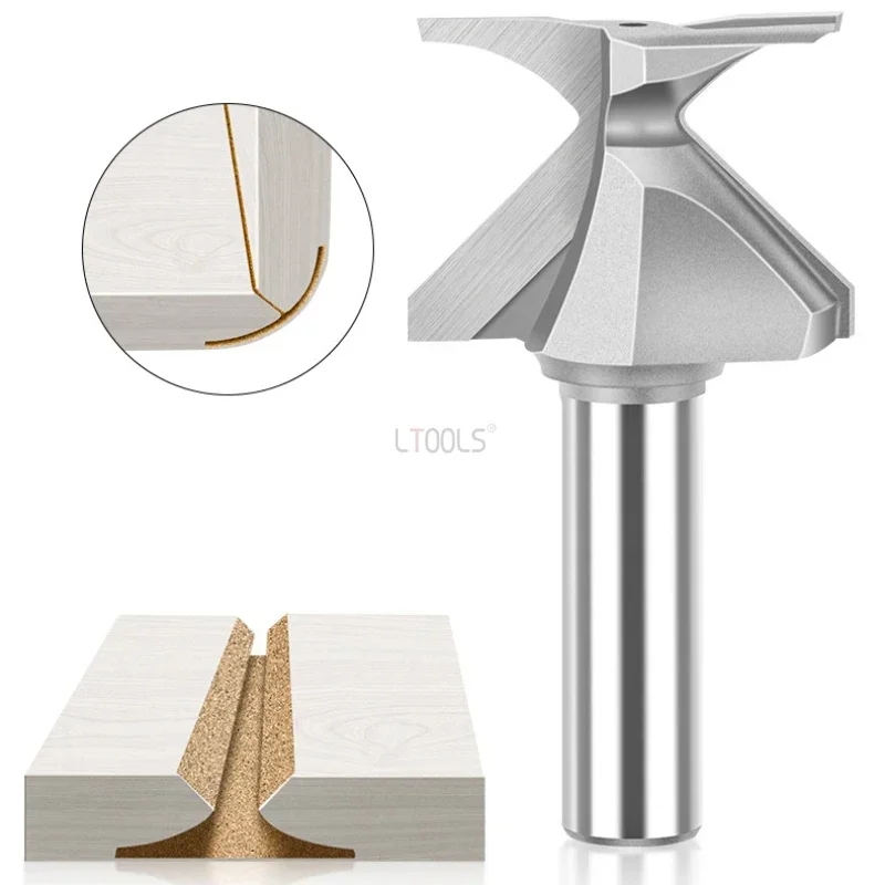 Imagem -04 - Dupla Flauta Carpintaria Router Bits Fresa para Madeira Ferramentas Manuais Ferramenta de Madeira Shank Bit R18 R30 2