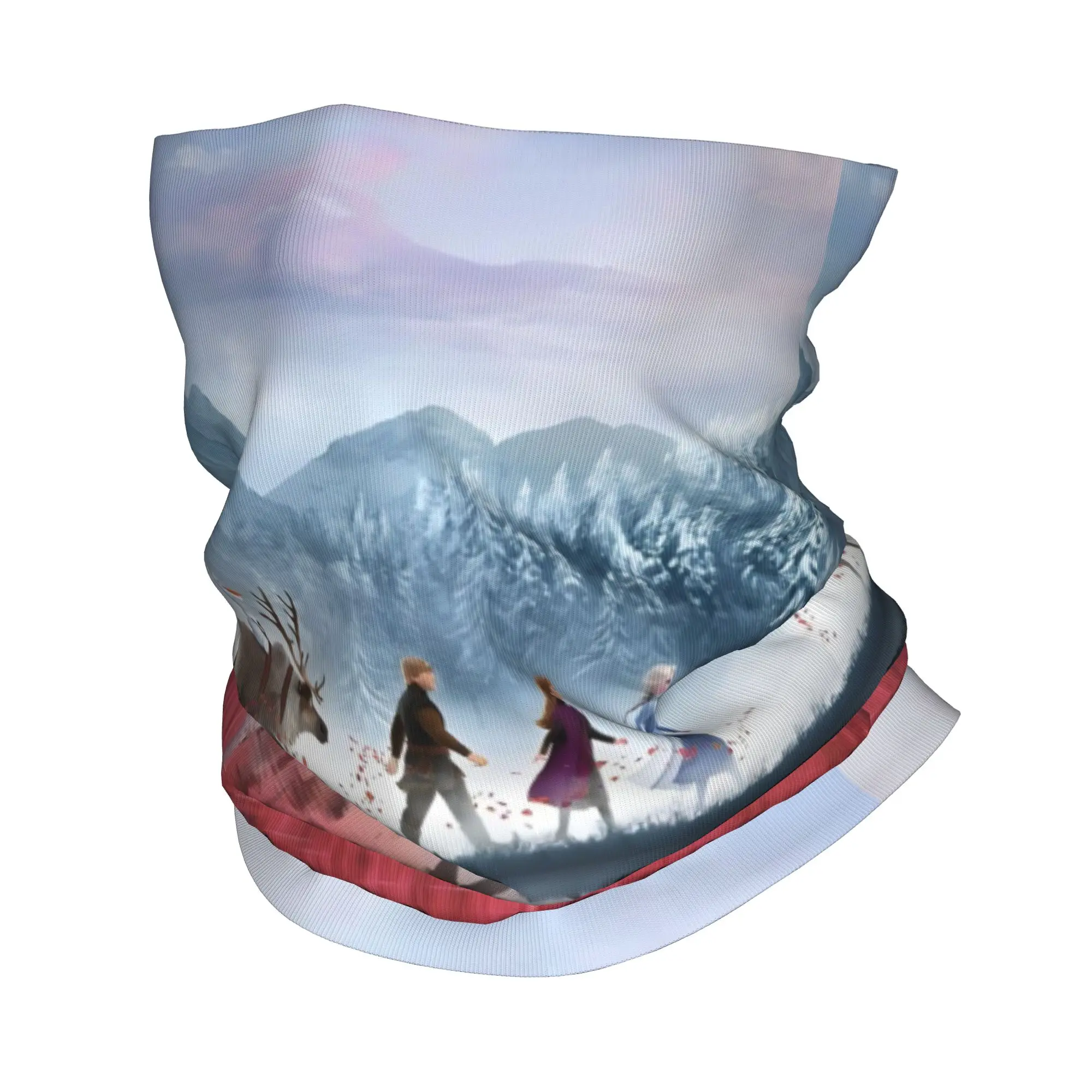 

Custom Frozen Walking Neck Gaiter Men Women Windproof Winter Anna Princess Bandana Scarf for Ski