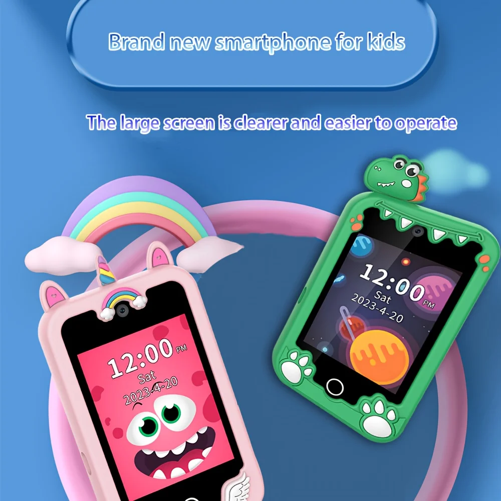 

Smartphone toy HD screens with educational games storybooks video recording Ages 3+ for Holidays and Birthdays