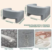 1 Pc Soft Reading Pillow, Arm Rest Lap Desk Pillow for Gaming,Working, Sitting in Floor Sofa,with Removable and Washable Cover 6