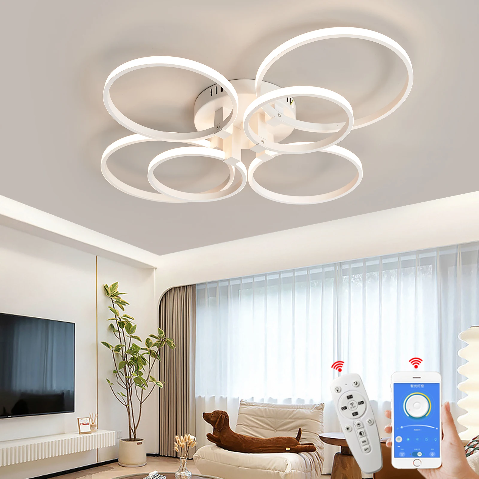 

NEO Gleam Modern led Chandelier ceiling for living room bedroom study room AC110-220V indoor lighting led chandelier fixtures