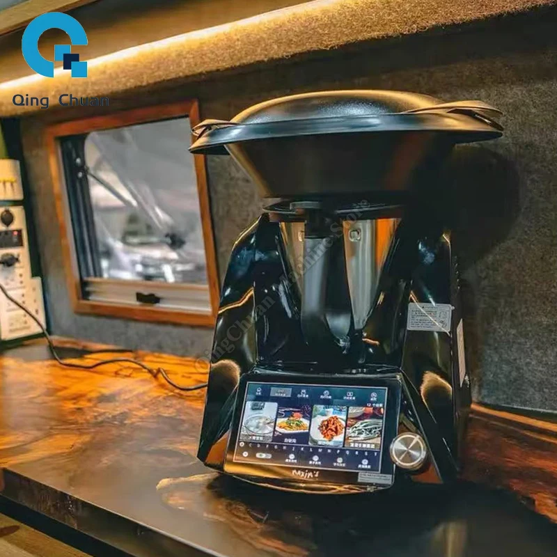 Automatic Cooking Robot Food Grade Blender Controlled Through Application Multifunctional Cooking Machine