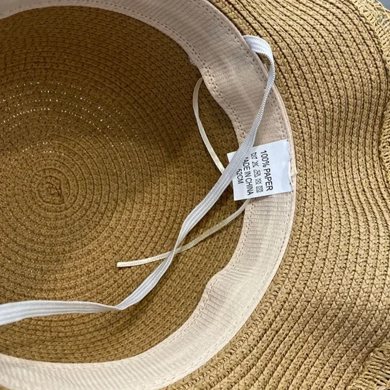 Dziecięca czapka dla dziewczynek 2-7 lat słomkowa czapka przeciwsłoneczna dla dzieci torba letnia podróżna czapka przeciwsłoneczna dla niemowląt czapka plażowa przeciwsłoneczna czapka rybacka modny styl