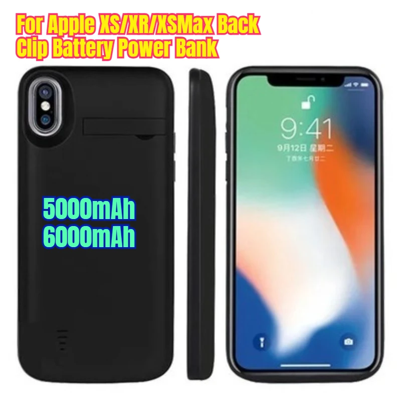 

5000/6000mAh for Apple XS/XR/XSMax Back Clip Battery Power Bank