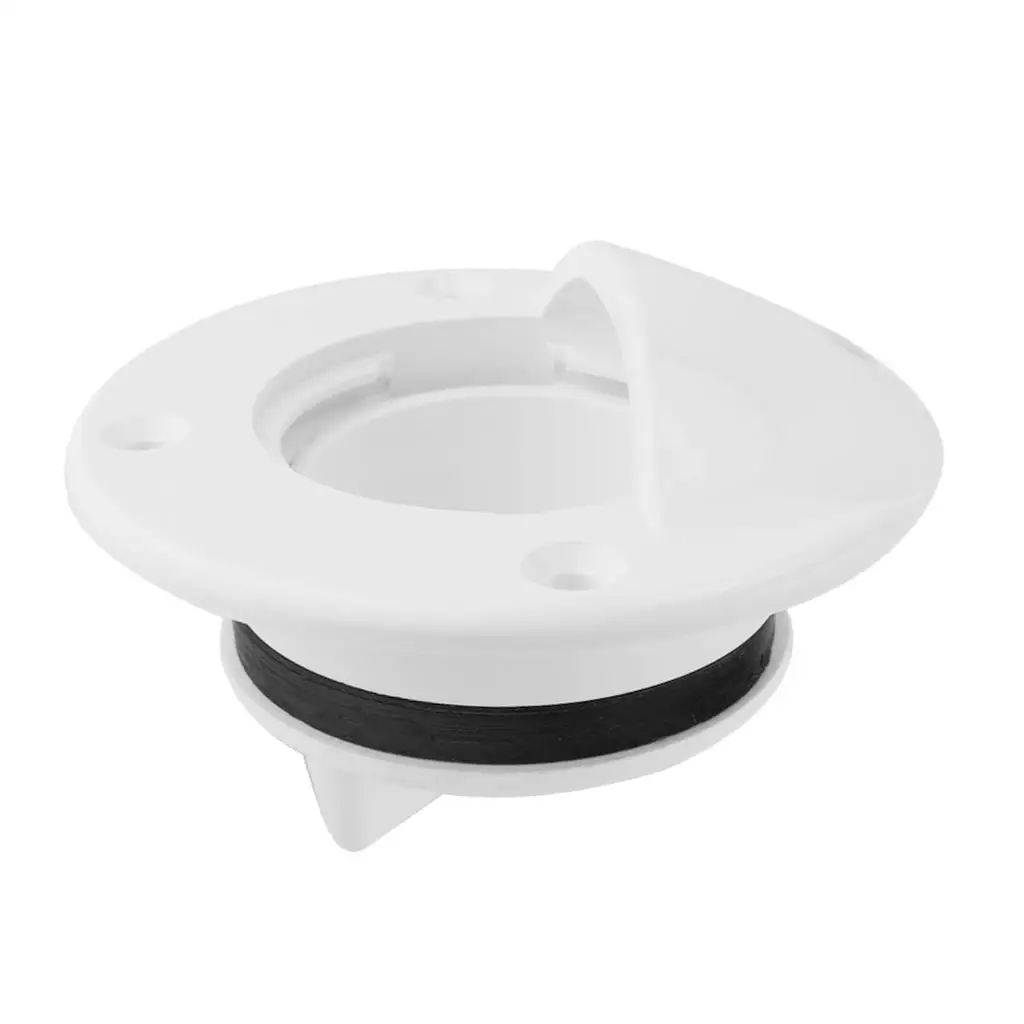 Stabilized Boat Valve Deck Screw Cap Bung Scupper Valve Drain Flapper Stopper for Yacht Well Ice Chest Transom Accessories