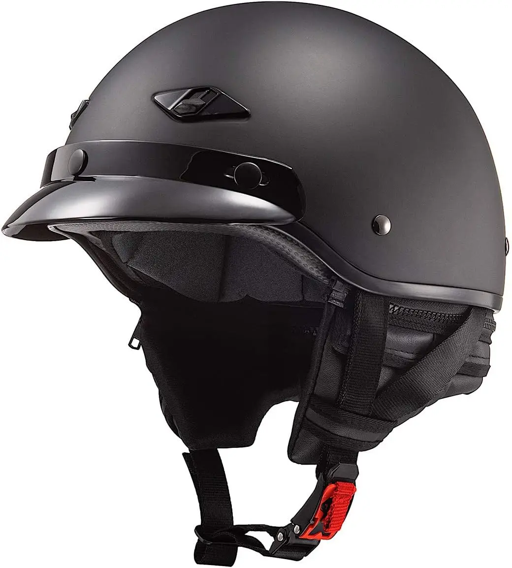 

Lightweight Motorcycle Half Helmet for Bagger Riders, DOT Approved, Comfortable Fit